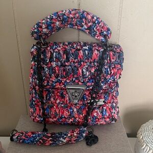 Multicolor Knit Woven Bag by Daniella NY